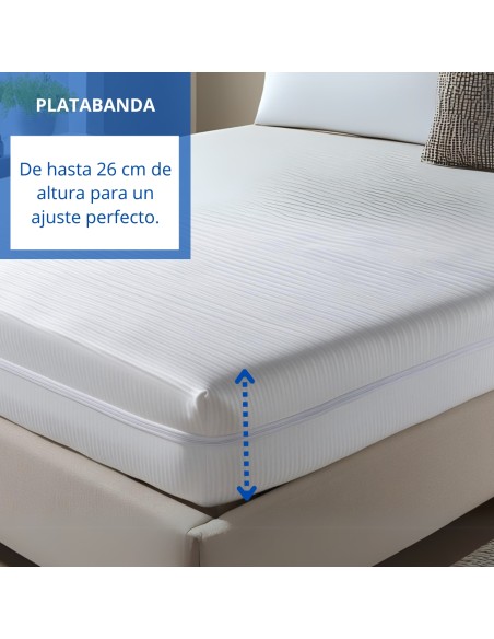 Funda de colchón blanca tejido cutí | Deslan Internacional