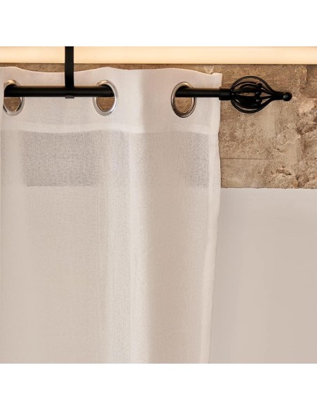 Barra de Cortina Extensible 120-210 cm - Rustica - Negro | Deslan Internacional