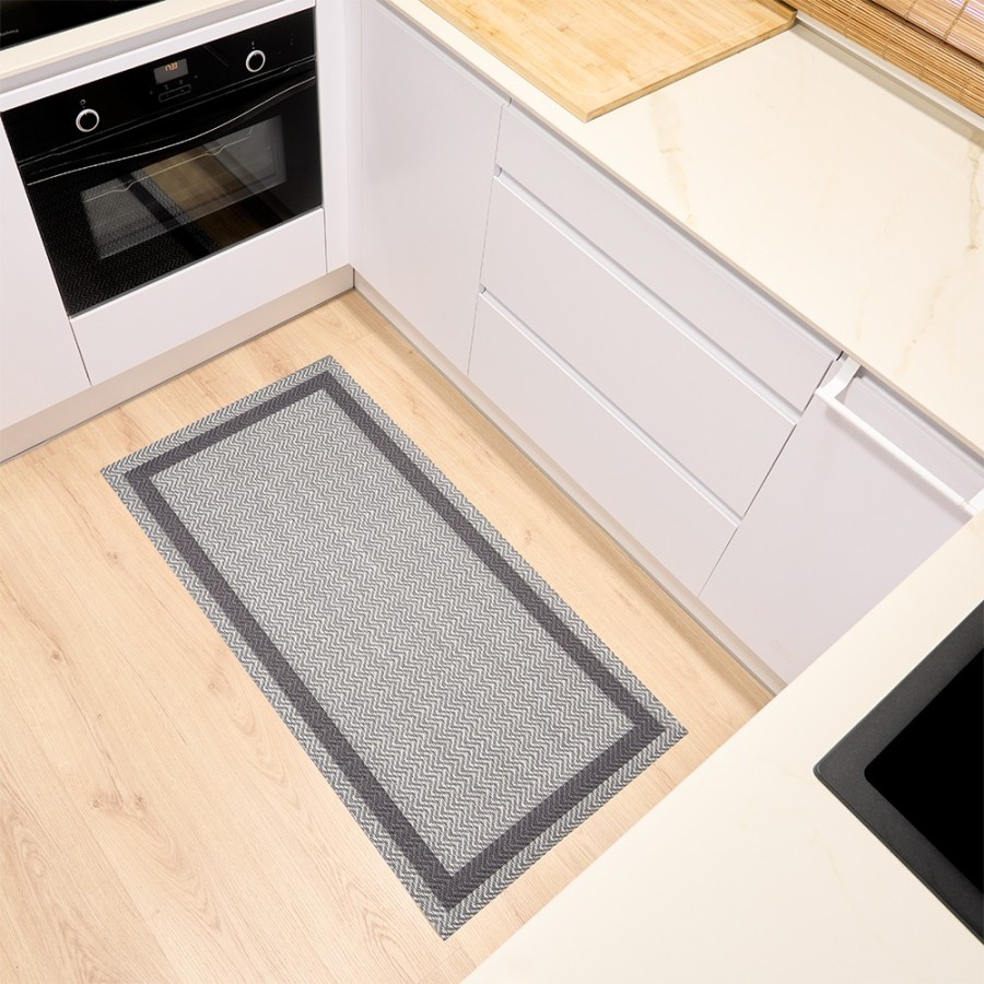 Alfombra Vinílica Fiori - Beige Antideslizante y Lavable | Deslan Internacional