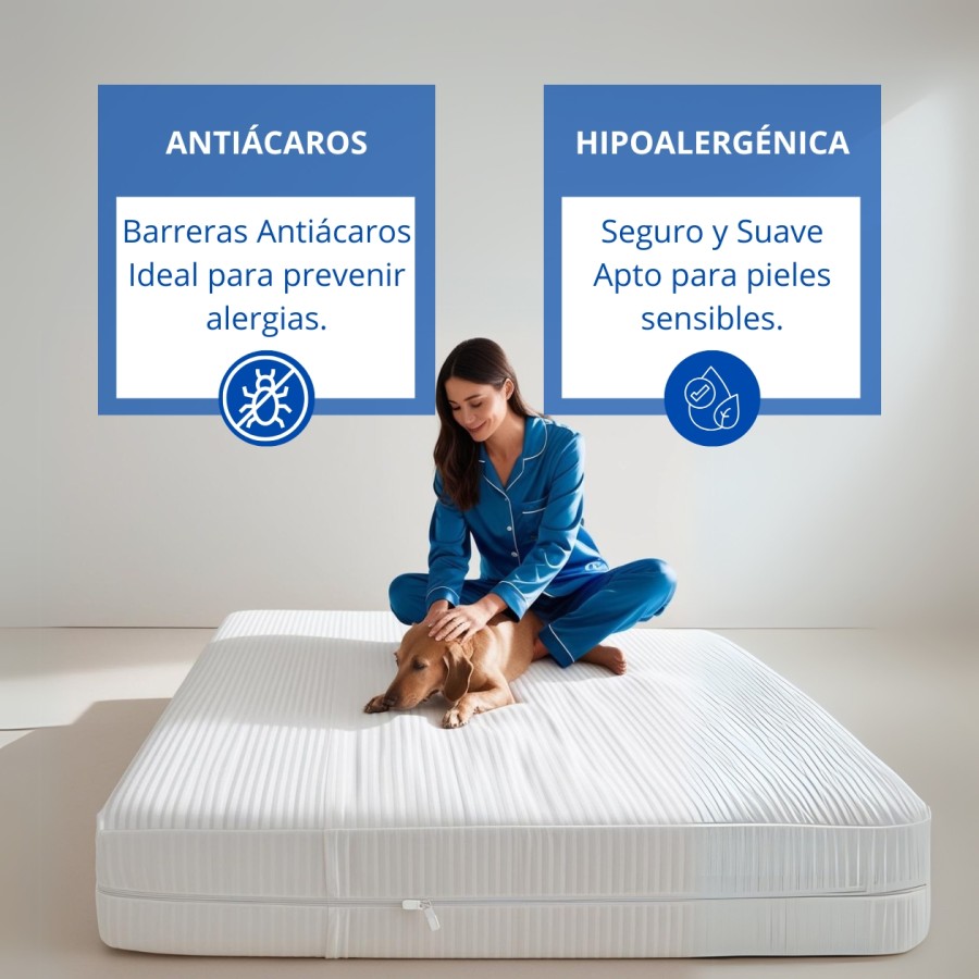 Funda de colchón blanca tejido cutí | Deslan Internacional