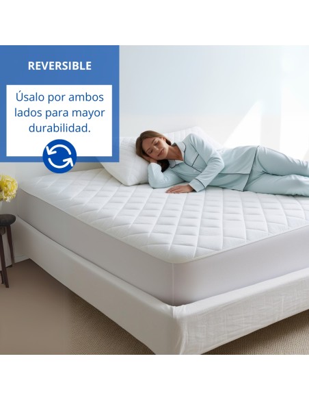 Protector de colchón acolchado reversible de microfibra | Deslan Internacional