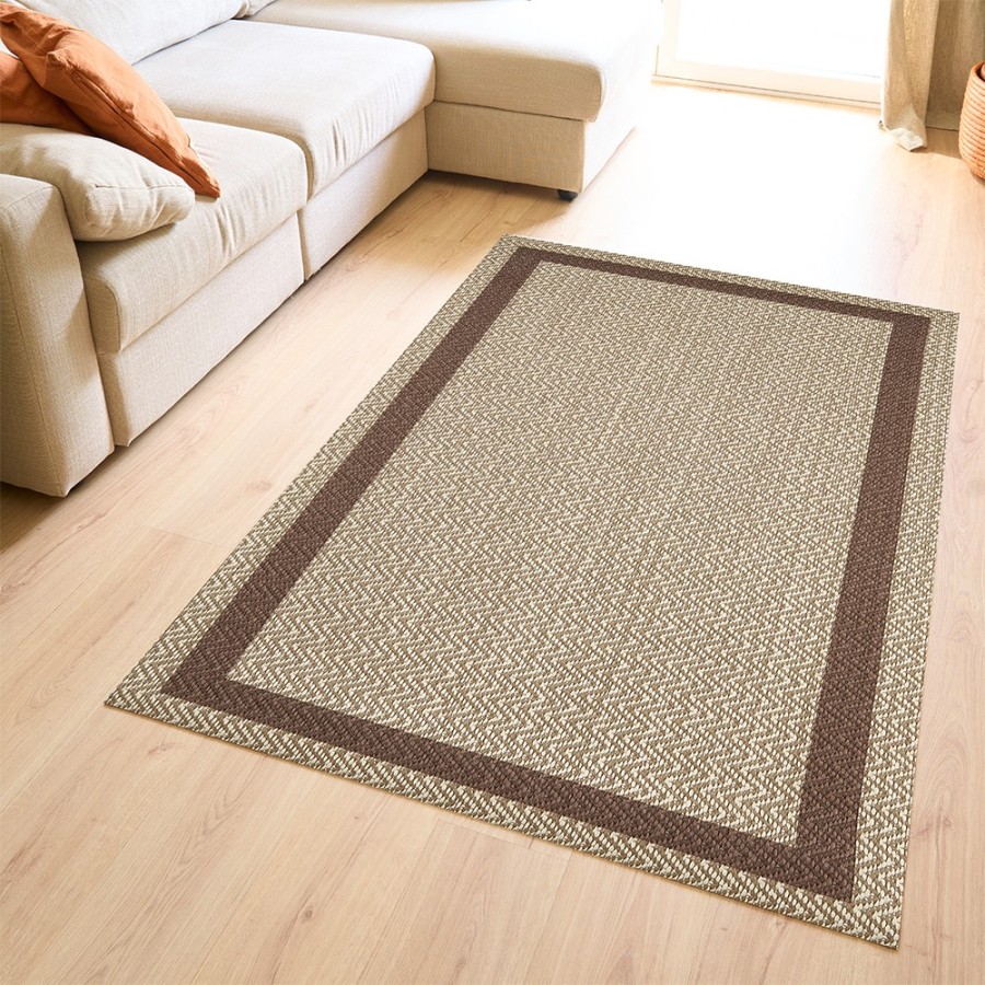 Alfombra Vinílica Fiori - Tofee Antideslizante y Lavable | Deslan Internacional