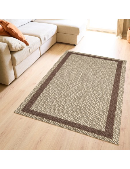 Alfombra Vinílica Fiori - Tofee Antideslizante y Lavable | Deslan Internacional