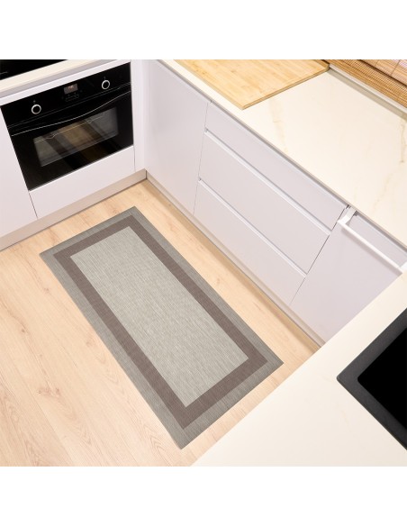 Alfombra Vinílica Narlem - Beige Antideslizante y Lavable | Deslan Internacional