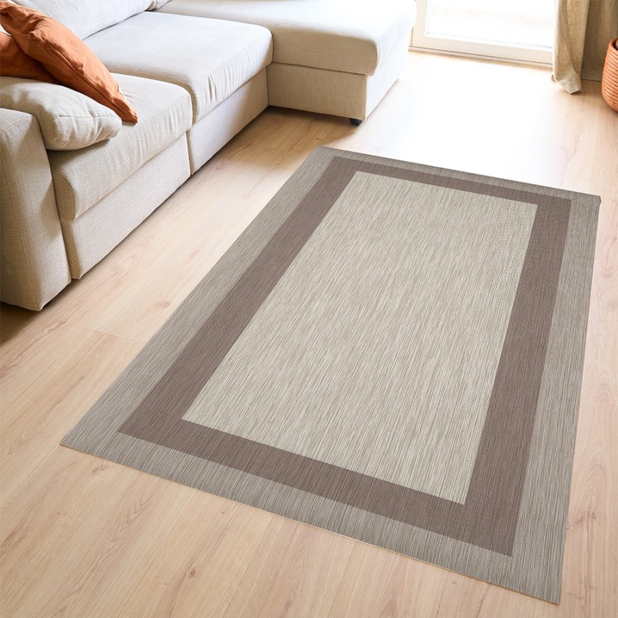 Alfombra Vinílica Narlem - Beige Antideslizante y Lavable | Deslan Internacional