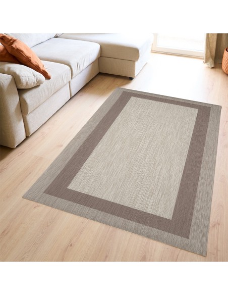 Alfombra Vinílica Narlem - Beige Antideslizante y Lavable | Deslan Internacional