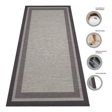 Alfombra Vinílica Baland - Gris Antideslizante y Lavable | Deslan Internacional 2