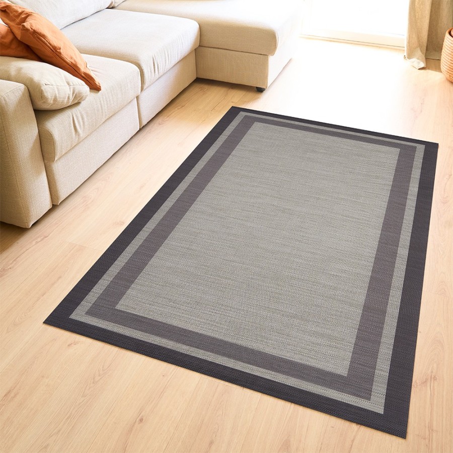 Alfombra Vinílica Baland - Gris Antideslizante y Lavable | Deslan Internacional