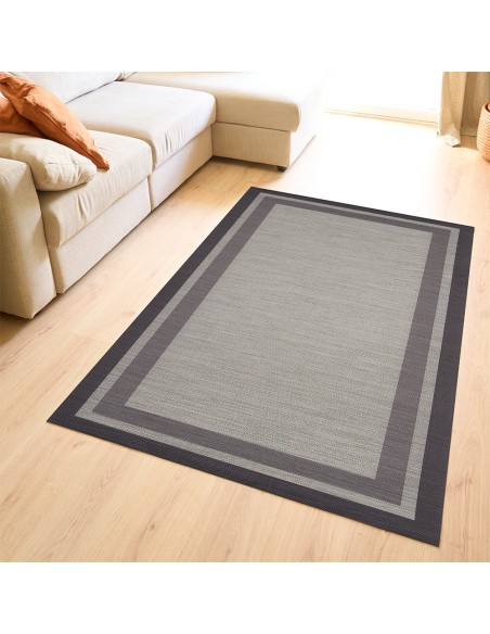 Alfombra Vinílica Baland - Gris Antideslizante y Lavable | Deslan Internacional