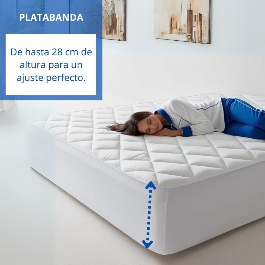 Protector de colchón acolchado reversible de microfibra | Deslan Internacional