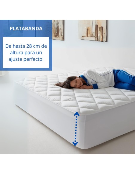 Protector de colchón acolchado reversible de microfibra | Deslan Internacional