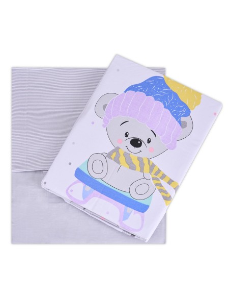 Funda Nórdica Infantil Suffers - Gris | Juego 3 Piezas 50% Algodón 50% Poliéster