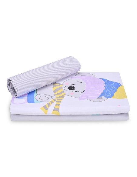 Funda Nórdica Infantil Suffers - Gris | Juego 3 Piezas 50% Algodón 50% Poliéster