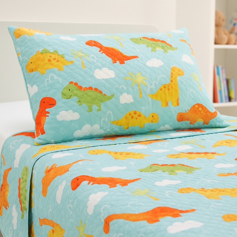 Colcha Bouti Infantil Jurasico con Funda de Cojín | Cama 90 cm | Deslan Internacional