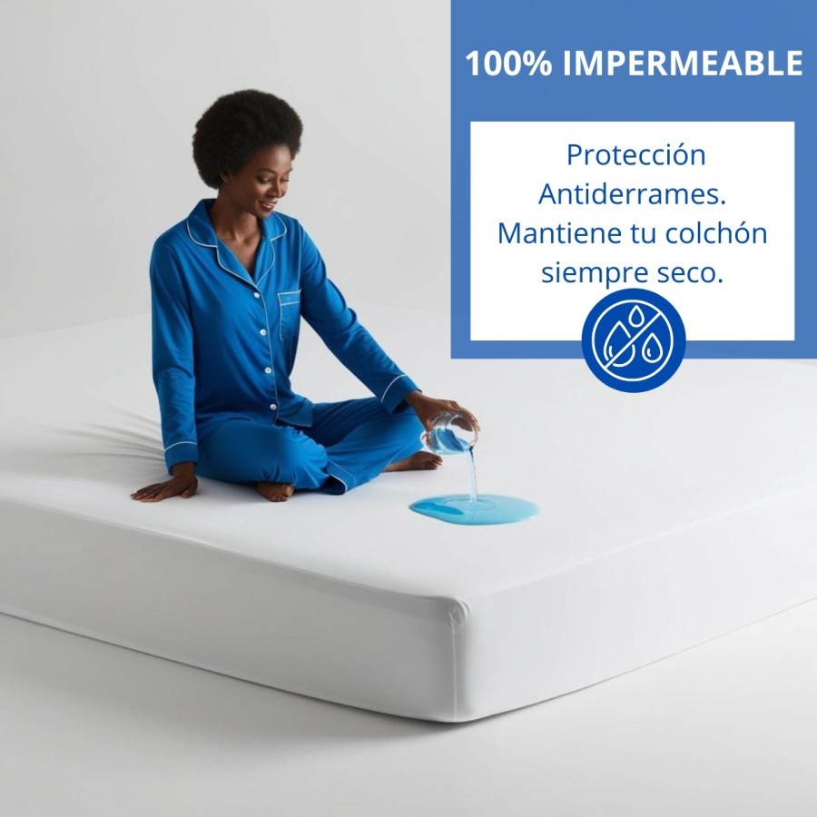 Sábana Bajera Impermeable Transpirable Blanca | Deslan Internacional