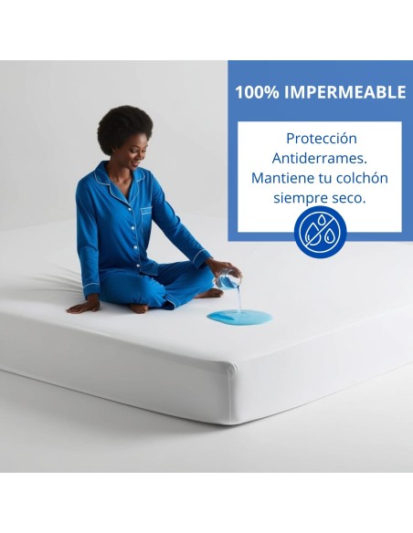 Sábana Bajera Impermeable Transpirable Blanca | Deslan Internacional