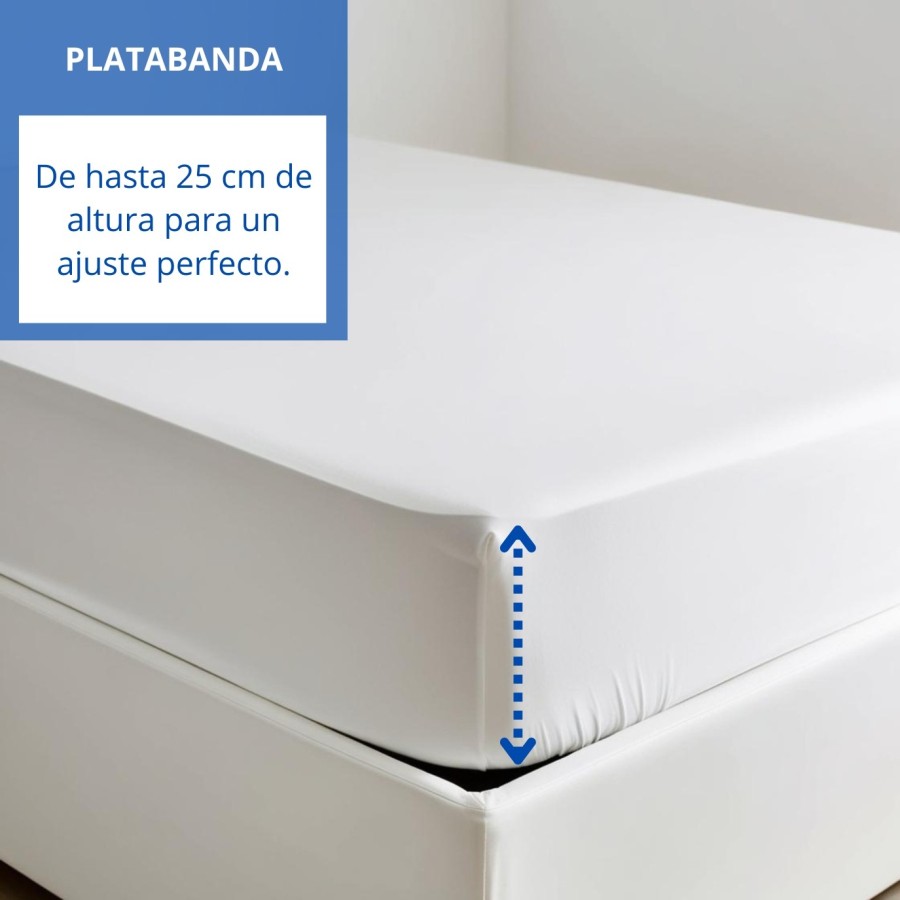 Sábana Bajera Impermeable Transpirable Blanca | Deslan Internacional