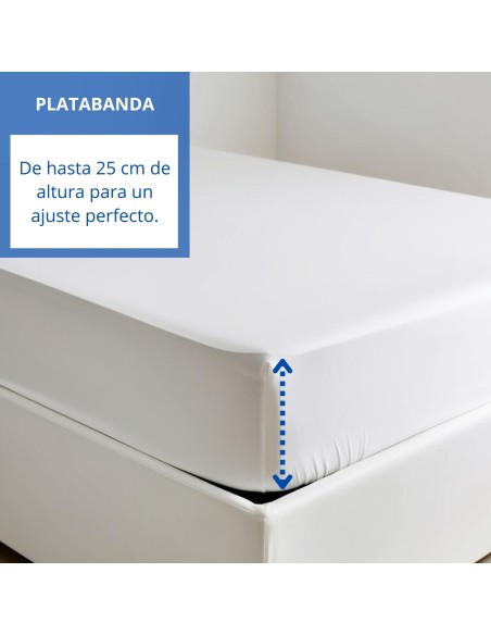 Sábana Bajera Impermeable Transpirable Blanca | Deslan Internacional