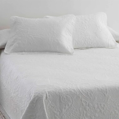 Colcha Termosellada Modelo TIBET - Blanco | Deslan Internacional
