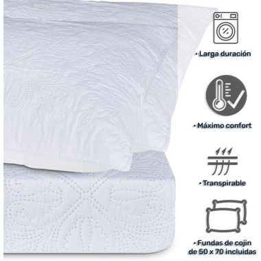 Colcha Bouti Modelo CARTAGENA | Microfibra Termosellada 235x265 cm | Deslan Internacional 2