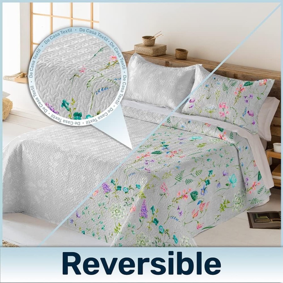 Colcha Bouti Reversible Modelo TORREÓN |Cama 150cm | Deslan Internacional