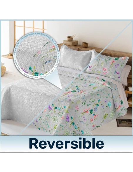 Colcha Bouti Reversible Modelo TORREÓN |Cama 150cm | Deslan Internacional