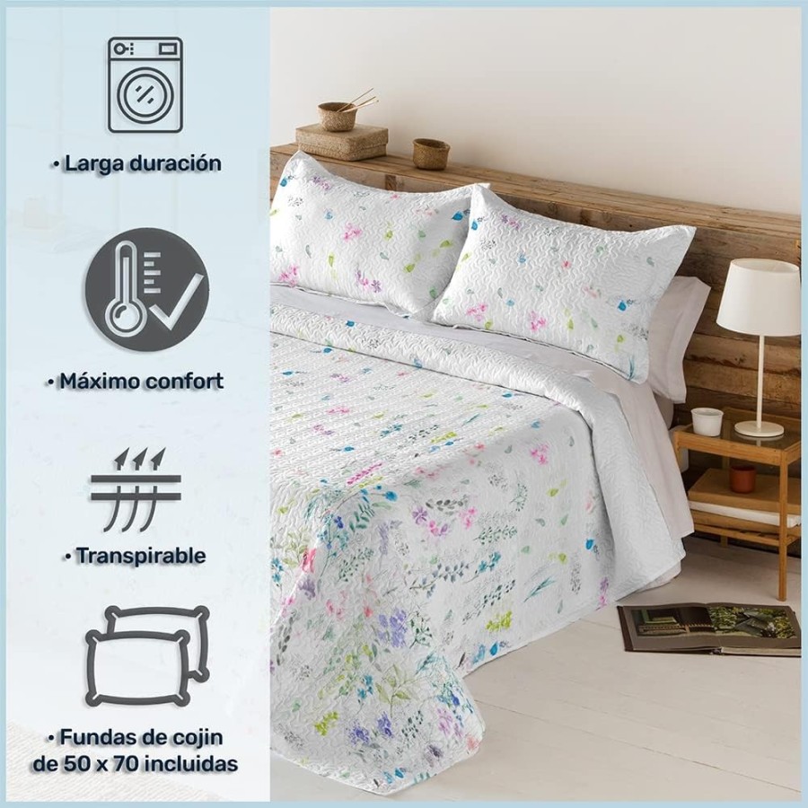 Colcha Bouti Reversible Modelo AIXA | Cama 150cm| Deslan Internacional