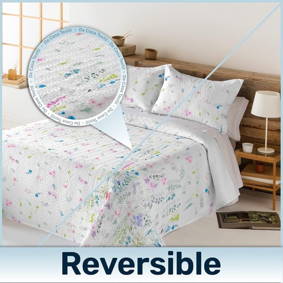 Colcha Bouti Reversible Modelo AIXA | Cama 150cm| Deslan Internacional