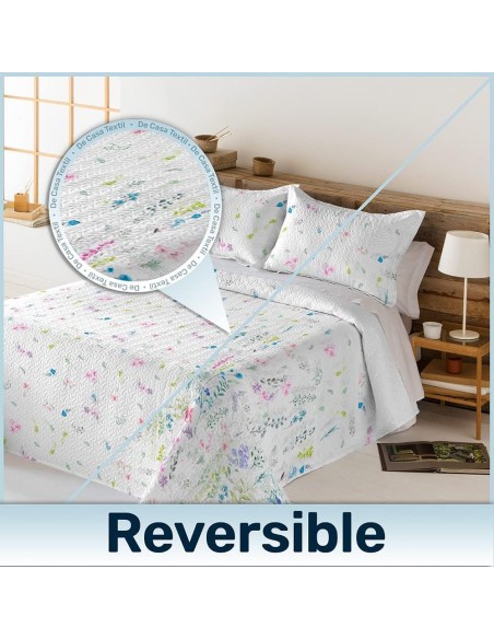 Colcha Bouti Reversible Modelo AIXA | Cama 150cm| Deslan Internacional