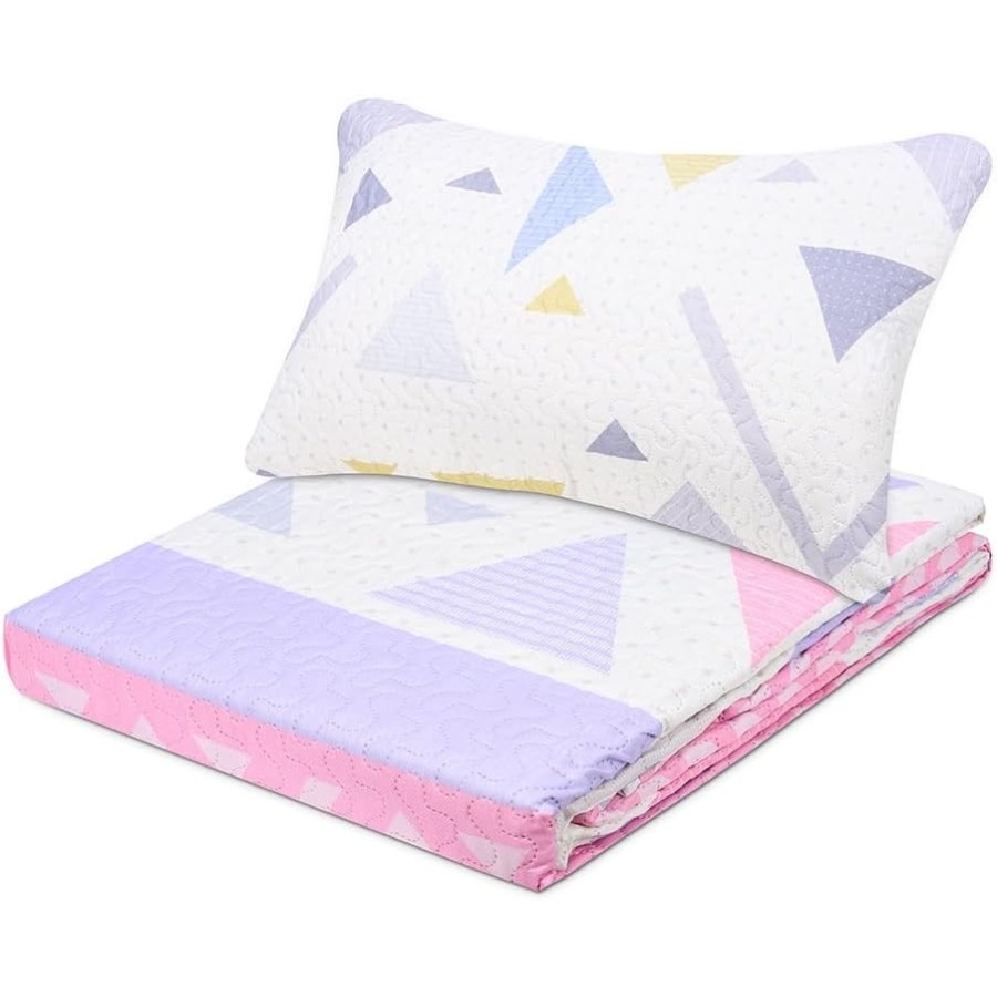 Colcha Bouti Reversible PRISTINA | Geométrica Bicolor para Cama de 90 cm | Deslan Internacional