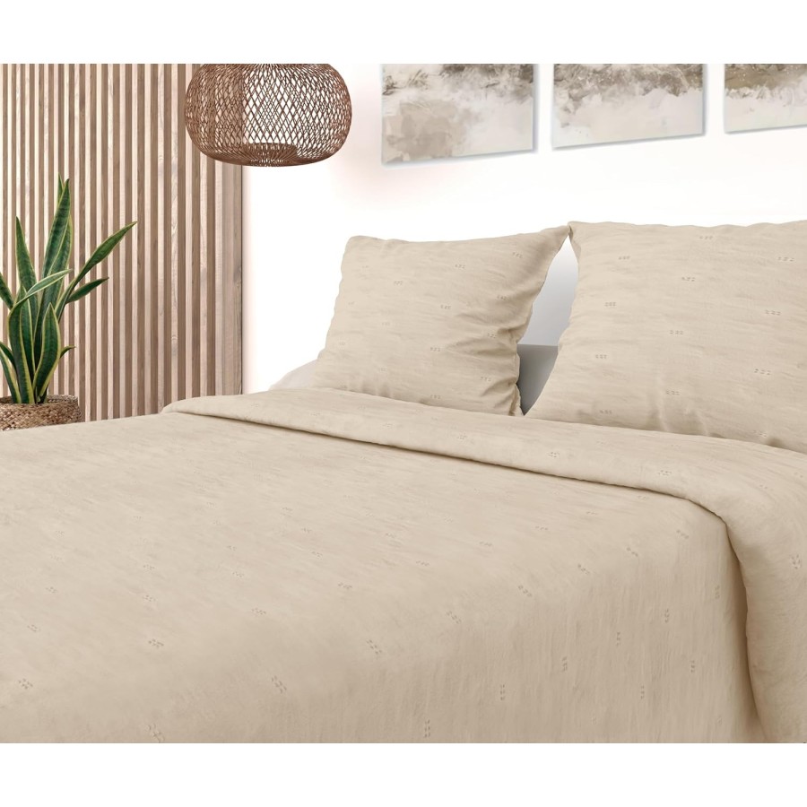 Colcha Bouti Modelo SUMMIT | Beige Texturizado | Deslan Internacional