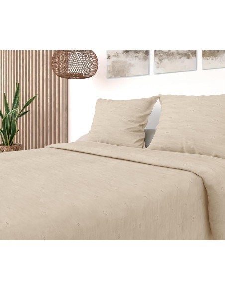 Colcha Bouti Modelo SUMMIT | Beige Texturizado | Deslan Internacional