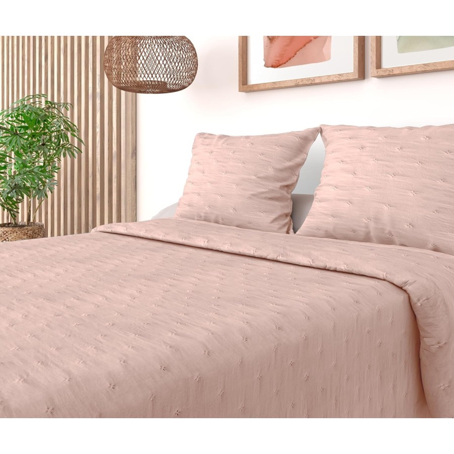 Colcha Bouti Modelo EIDER | Nude Texturizado | Deslan Internacional