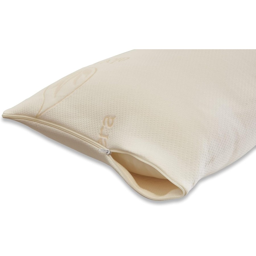 Funda de Almohada con Tejido Aloe Vera Color Beige | Deslan Internacional