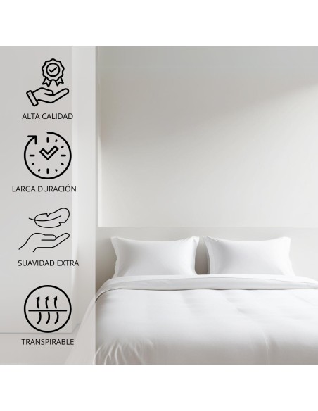 Funda Nórdica Blanca Hostelería 144 Hilos | Deslan Internacional