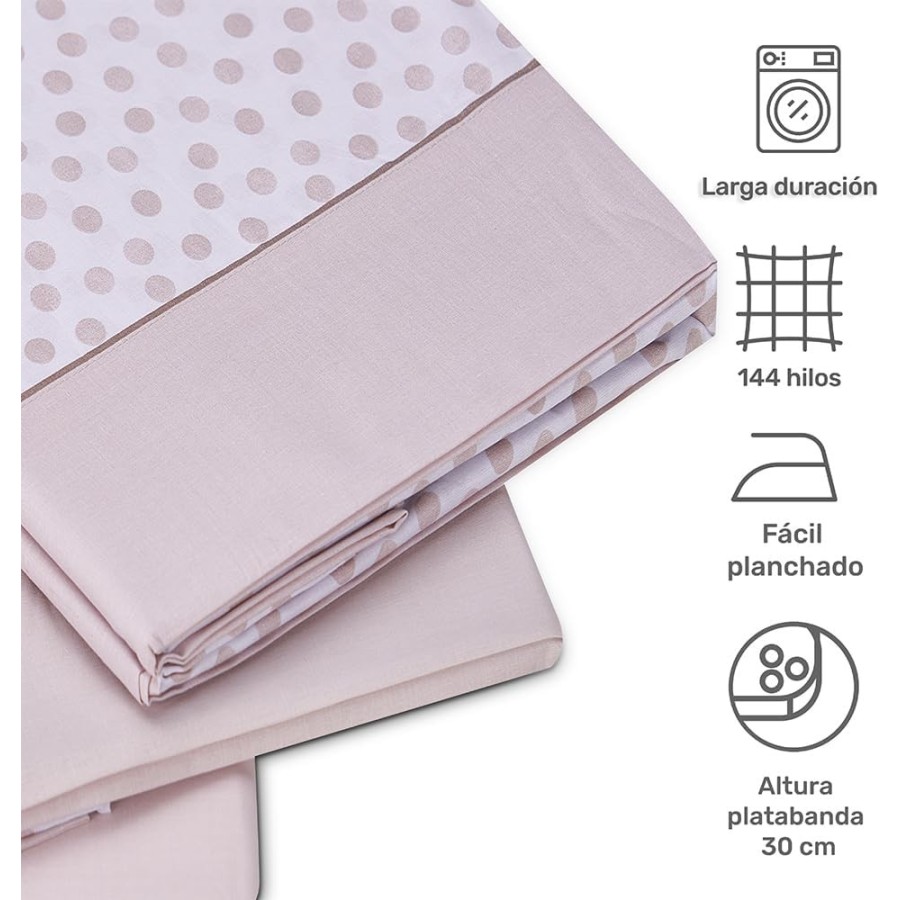 Juego de Sábanas ADINA Lino | 48% Algodón 52% Poliéster | Deslan Internacional