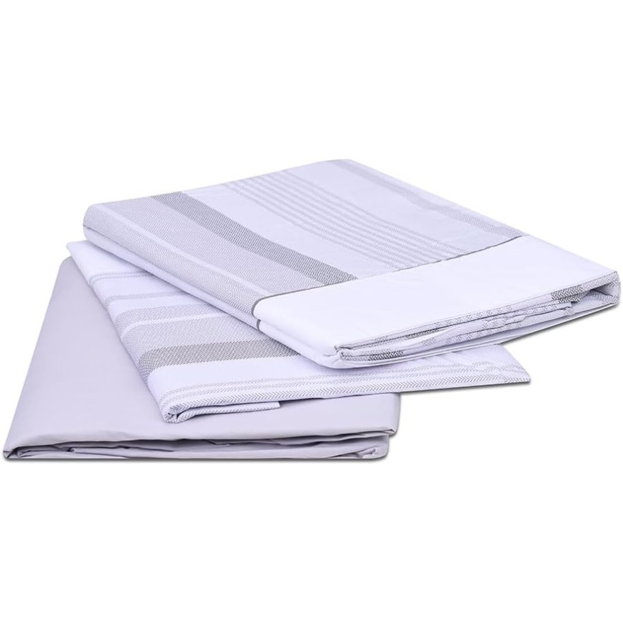 Juego de Sábanas ALAN Gris | 48% Algodón 52% Poliéster | Deslan Internacional