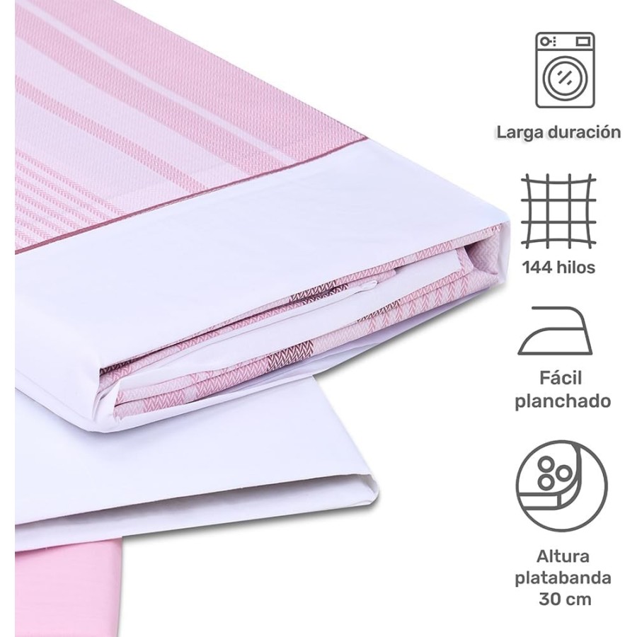 Juego de Sábanas ALAN Violet Ice | 48% Algodón 52% Poliéster | Deslan Internacional