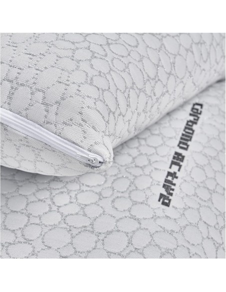 Funda de Almohada con Tejido de Carbono Activo Color Perla | Deslan Internacional