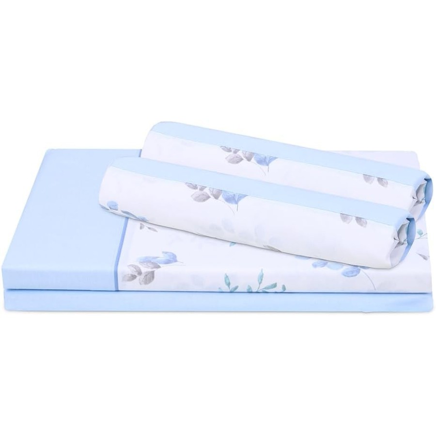 Juego de Sábanas SOFIA Azul | 48% Algodón 52% Poliéster | Deslan Internacional