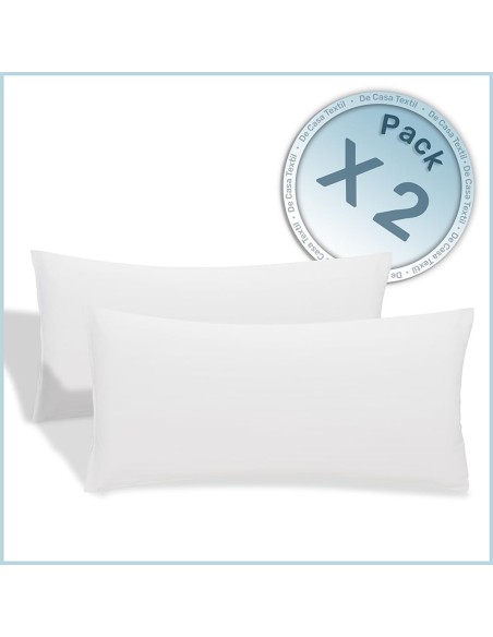 Funda de Almohada de Microfibra Blanca