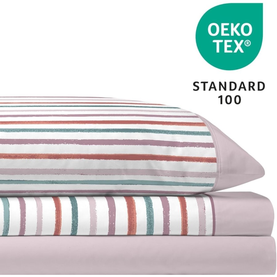 Juego de Sábanas TRAVIS Violet Ice | 48% Algodón 52% Poliéster | Deslan Internacional