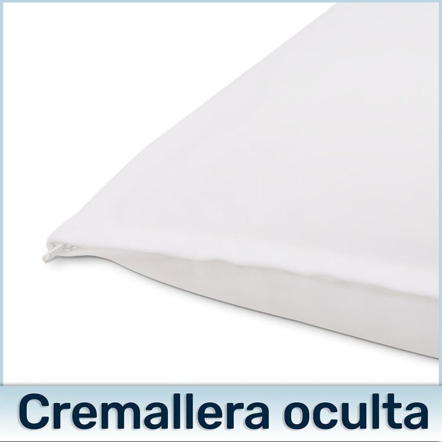 Funda de Almohada de Microfibra Blanca