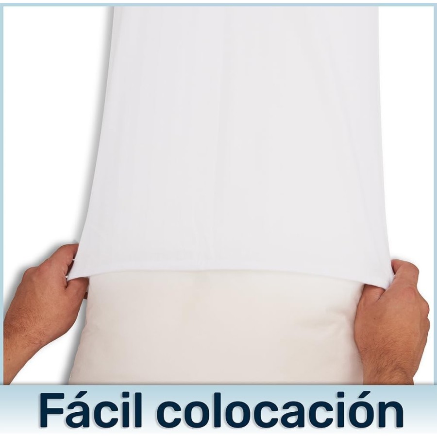 Funda de Almohada de Microfibra Blanca