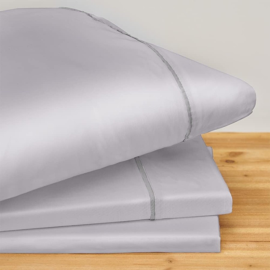 Juego de Sábanas 100% Algodón Mercerizado 200 Hilos Color Perla | Deslan Internacional