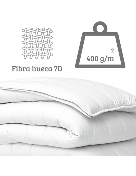 Relleno Nórdico BERLIN 400 GSM Blanco | Oeko-Tex | Deslan Internacional