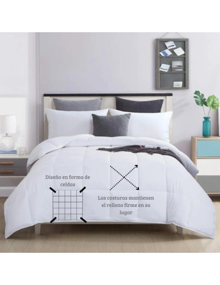 Relleno Nórdico BERLIN 400 GSM Blanco Oeko-Tex | Medidas de 150 a 260 cm | Deslan Internacional