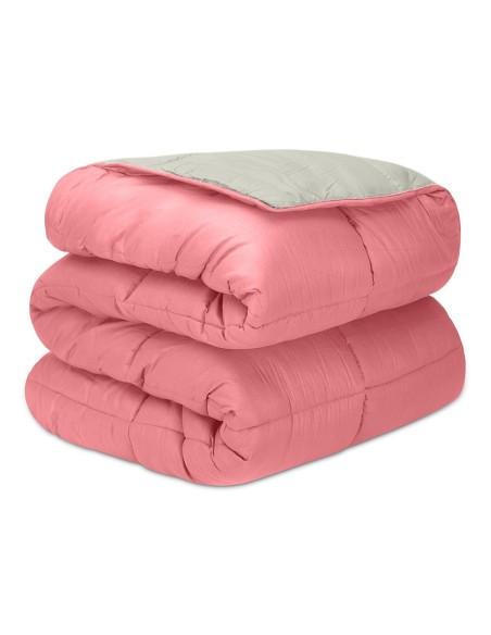 Relleno Nórdico BERLIN 400 GSM Reversible Rosa y Gris | Oeko-Tex | Deslan Internacional
