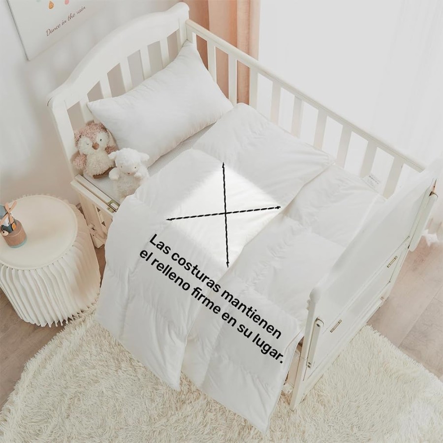 Relleno Nórdico Cuna BERLIN 400 GSM Blanco | Oeko-Tex | Deslan Internacional