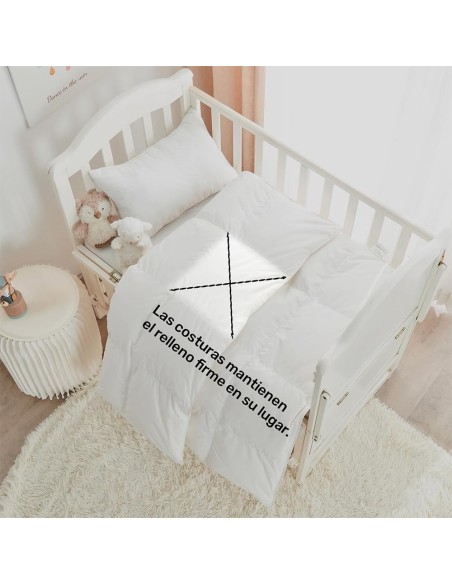 Relleno Nórdico Cuna BERLIN 400 GSM Blanco | Oeko-Tex | Deslan Internacional